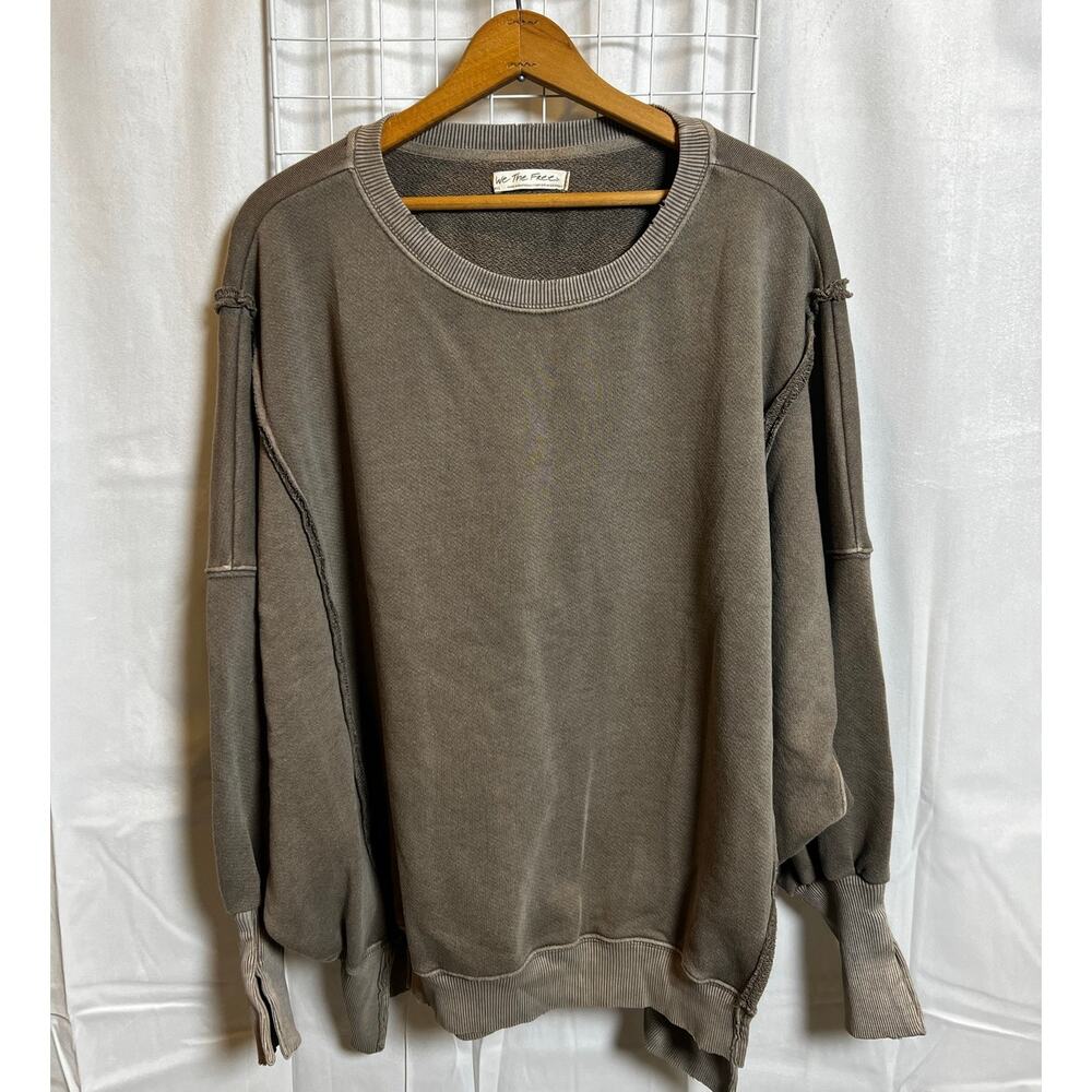 Free People We The Free Camden Sweatshirt Dolphin Small